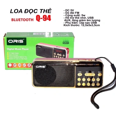 Loa Bluetooth ORIS Q-94 USB Thẻ Nhớ FM Pin Sạc Âm Thanh Hay Giá chỉ 165k 2 Loa Bluetooth ORIS Q-94 USB Thẻ Nhớ FM Pin Sạc Âm Thanh Hay Giá chỉ 165k 2