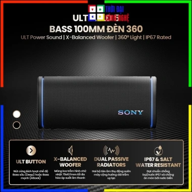 Loa Bluetooth Sony ULT Field 5 Chính Hãng - Âm thanh khủng, bass mạnh, LED RGB, chống nước IP67, BH 12 tháng