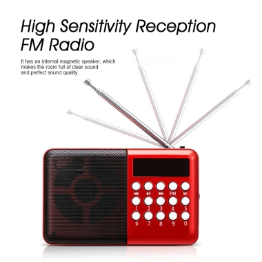 Loa đài FM mini USB hỗ trợ thẻ nhớ, tai nghe, đèn pin - Radio kỹ thuật số di động, chỉ 85.000₫ 7