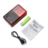 Loa đài FM mini USB hỗ trợ thẻ nhớ, tai nghe, đèn pin - Radio kỹ thuật số di động, chỉ 85.000₫ 9