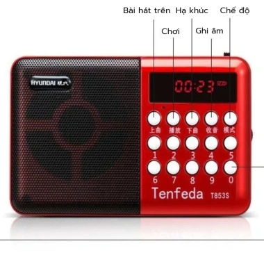 Loa đài FM mini USB hỗ trợ thẻ nhớ, tai nghe, đèn pin - Radio kỹ thuật số di động, chỉ 85.000₫ 10