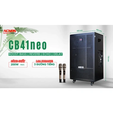 Loa Karaoke ACNOS CB41neo Bluetooth không dây 2 mic – New 100%, Bảo hành 12 tháng, Giá 6.944.096₫