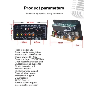 Loa Karaoke Bluetooth 5.0 MONQIQI D10 35-400W - DIY Tại Nhà, Giá chỉ 170.000₫ 2