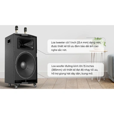 Loa Kéo Karaoke Paramax Dansing HK-396S - Bảo hành 12 tháng, 1 đổi 1 15 ngày, giảm 20%