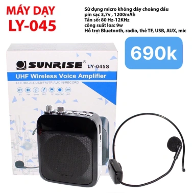 Loa SUNRISE dạy học, bán hàng, hội nghị kèm micro không dây Bluetooth – giá 690.000đ 2 Loa SUNRISE dạy học, bán hàng, hội nghị kèm micro không dây Bluetooth – giá 690.000đ 2