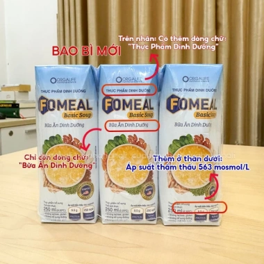 Lốc 3 Hộp Fomeal Basic Soup - Súp dinh dưỡng, tiện lợi, chỉ 99.000₫ giảm so với 123.750₫
