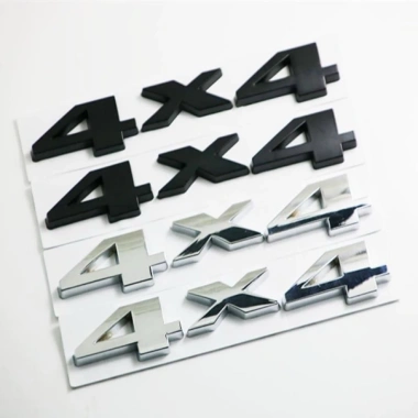 Logo chữ nối 4x4 cao cấp – Trang trí Jeep, Ford, Toyota, Honda, Nissan, chỉ 99.000₫