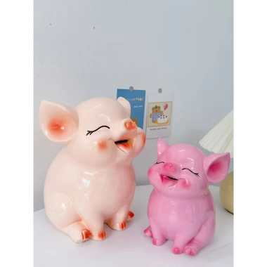 Lợn đất tiết kiệm size trung to đại siêu dễ thương, dáng ngồi xinh xắn - Piggybank Store LD12 h 80.000 VND 3