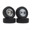 Loner 4 chiếc bánh xích nhựa chống mài mòn cho Drift Car DIY MN78 MN82