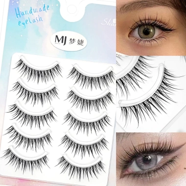 Lông Mi giả hoạt hình Thái Lan trong suốt, thân mỏng, sợi tự nhiên, thoải mái mặc, chỉ 49.500₫