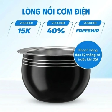 Lòng nồi cơm điện 1,8L dung tích 2,2L - Thiết kế mâm điện cong, giá chỉ 180.000đ 2