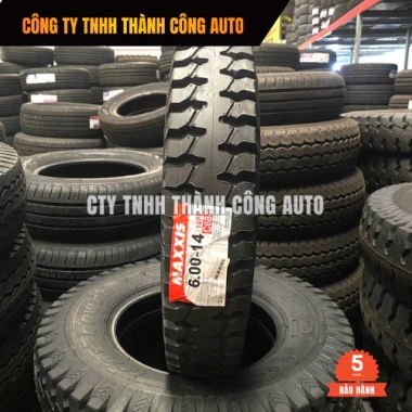Lốp MAXXIS 600-14 C688 gai ngang 6.00-14 ruột săm 14PR, chính hãng, giảm giá 18,30 triệu