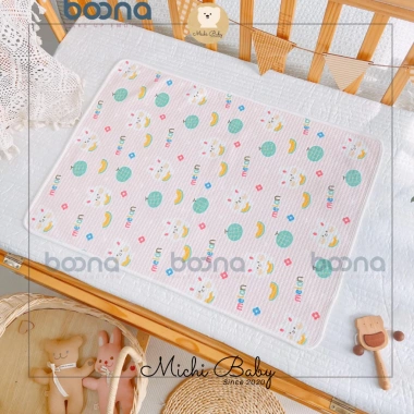 Lót Chống Thấm Boona Vải Organic Cao Cấp 50x70cm - Michi Baby MC327 Giá 58.000đ 9