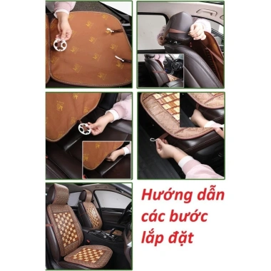 Lót ghế ô tô văn phòng tre trúc chống nóng, giảm mỏi lưng, thoáng khí – 1 chiếc 120k 4 Lót ghế ô tô văn phòng tre trúc chống nóng, giảm mỏi lưng, thoáng khí – 1 chiếc 120k 4