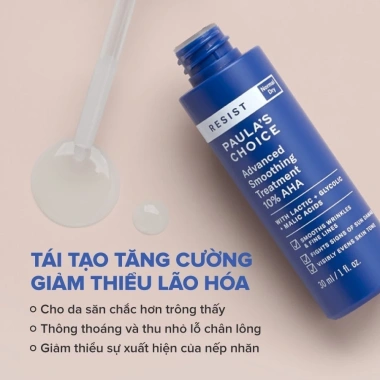Lotion Paulas Choice Resist 10% AHA 30ml Da sáng mịn, căng bóng giá 1.048.000₫
