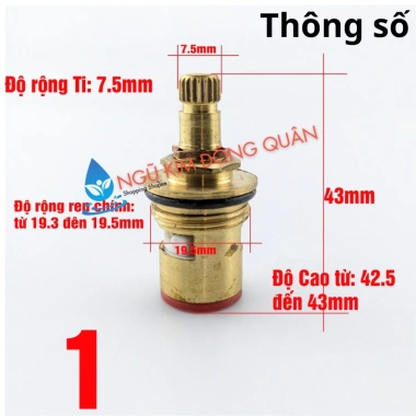 LS1 Lõi lạnh đồng Thau 1 – ốc vặn inox 304 rỉ sét, BH 10 năm, chỉ 26.750 VND