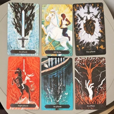 Lubanko Tarot Deck 80 lá siêu thực Queer 10.3x6cm 3 lá tình nhân Giá 83.160 VND