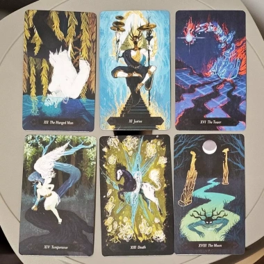 Lubanko Tarot Deck 80 lá siêu thực Queer 10.3x6cm 3 lá tình nhân Giá 83.160 VND