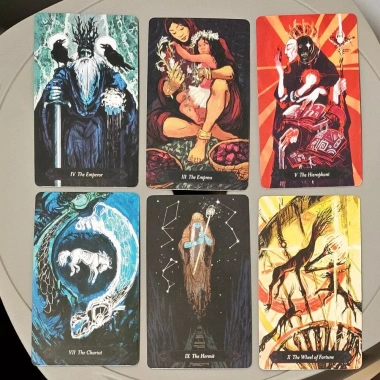 Lubanko Tarot Deck 80 lá siêu thực Queer 10.3x6cm 3 lá tình nhân Giá 83.160 VND