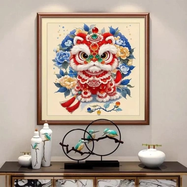 Lucky Lion Cross Stitch Thêu Tay 2.026 Phong Cách Mới Bộ Nafu Giá Ưu Đãi 280.699₫