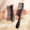 Lược Gỗ Đàn Hương Răng Tròn Nhỏ Tím - Massage, Răng Rộng, Xoăn Tóc, Tay Cầm Dài, Giá Ưu Đãi 279.720 VND