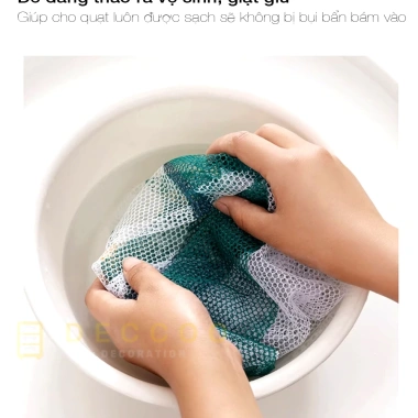 Lưới Bọc Quạt An Toàn Dây Rút Cho Bé Hoạt Hình Ngăn Bụi Giá Ưu Đãi 18.900 VND