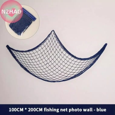Lưới Câu Cá Treo Tường Trang Trí Phòng - Thiết Kế Hải Lý Thủ Công, Phong Cách Biển Đảo, Giá Ưu Đãi 69.520 VND