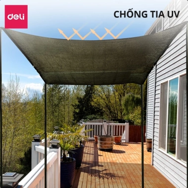 Lưới Che Nắng DELIxVusign đa năng siêu bền, chặn 99% UV, che nắng ban công, ngăn côn trùng - Giá chỉ 73.000₫ 2