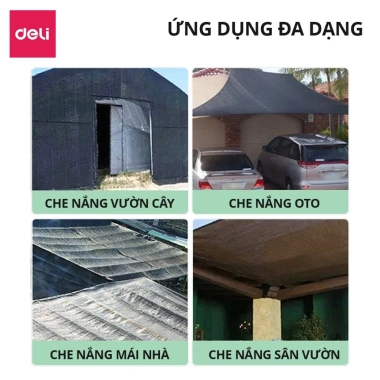Lưới Che Nắng DELIxVusign đa năng siêu bền, chặn 99% UV, che nắng ban công, ngăn côn trùng - Giá chỉ 73.000₫ 4