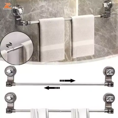 Lưu trữ khăn tắm gập gọn không khoan tường - Tiết kiệm không gian, giá 109.780₫