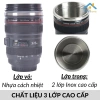 Ly giữ nhiệt inox 400ml hình ống kính máy ảnh - Giữ nóng lạnh lâu, giá chỉ 109k 4
