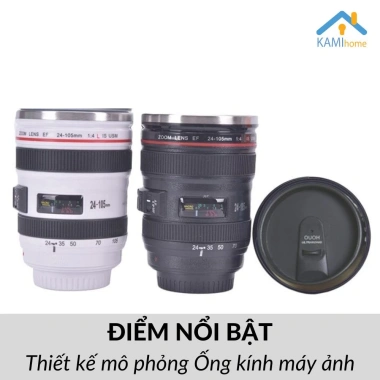 Ly giữ nhiệt inox 400ml hình ống kính máy ảnh - Giữ nóng lạnh lâu, giá chỉ 109k 5 Ly giữ nhiệt inox 400ml hình ống kính máy ảnh - Giữ nóng lạnh lâu, giá chỉ 109k 5