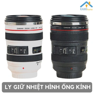 Ly giữ nhiệt inox 400ml hình ống kính máy ảnh - Giữ nóng lạnh lâu, giá chỉ 109k 10 Ly giữ nhiệt inox 400ml hình ống kính máy ảnh - Giữ nóng lạnh lâu, giá chỉ 109k 10