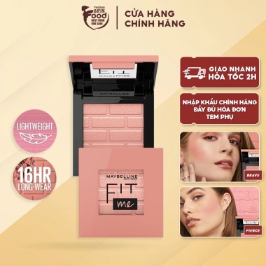 Má Hồng Dạng Nén Mịn Lì Chuẩn Màu Maybelline New York Fit Me Mono Blush 4.5g Giá chỉ 198.000đ giảm mạnh