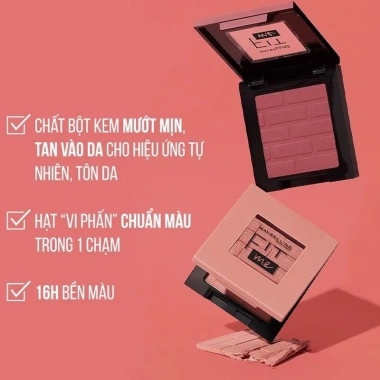 Má Hồng Dạng Nén Mịn Lì Chuẩn Màu Maybelline New York Fit Me Mono Blush 4.5g Giá chỉ 198.000đ giảm mạnh
