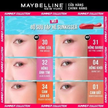 Má hồng kem căng mọng Bền màu Maybelline Sunkisser Blush 4.7ml Giá ưu đãi 205.000 VNĐ