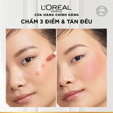 Má hồng kem L'Oreal Paris Lumi Le Liquid Blush 11ml – Tự nhiên, mỏng nhẹ, dễ tán, 239.000₫ 6
