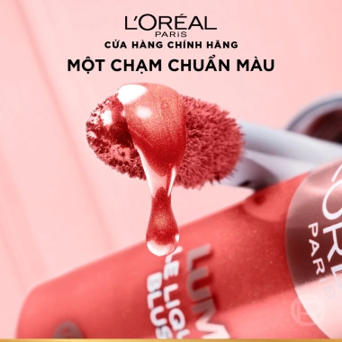 Má hồng kem L'Oreal Paris Lumi Le Liquid Blush 11ml – Tự nhiên, mỏng nhẹ, dễ tán, 239.000₫ 8