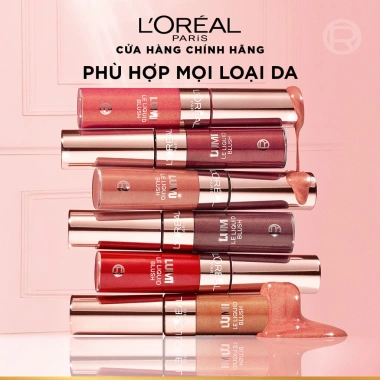 Má hồng kem L'Oreal Paris Lumi Le Liquid Blush 11ml – Tự nhiên, mỏng nhẹ, dễ tán, 239.000₫ 9