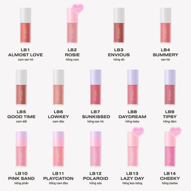 Má Hồng Kem OFÉLIA Lolli Liquid Blush 4.6g - Giá ưu đãi 209.000₫, mịn tự nhiên 7 Má Hồng Kem OFÉLIA Lolli Liquid Blush 4.6g - Giá ưu đãi 209.000₫, mịn tự nhiên 7