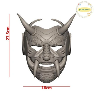 Ma Nhật Bản Hannya Pufangnice - Mặt nạ Halloween nửa mặt Samurai Prajna Giá 177.876₫