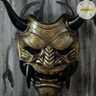 Ma Nhật Bản Hannya Pufangnice - Mặt nạ Halloween nửa mặt Samurai Prajna Giá 177.876₫