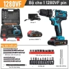 Makita Máy khoan pin 1.980VF 45NM mạnh mẽ, bản gốc, phụ kiện miễn phí, bảo hành 1 năm, giảm còn 444.000 10