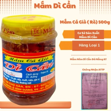 Mắm Cá Giò 500g Dì Cẩn Chính Gốc Vị Miền Trung Đậm Đà Giá chỉ 99.000đ