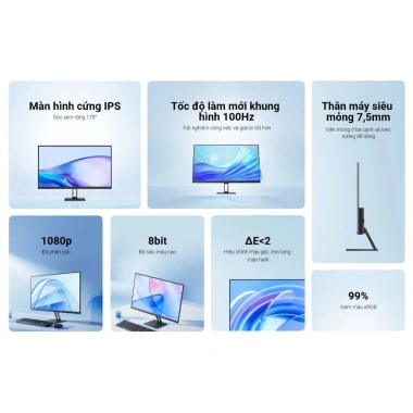 Màn Hình PC Xiaomi Monitor A27i EU Chính Hãng - 27 inch, 1.080p, 36 Tháng BH, Giá chỉ 2.45tr 2 Màn Hình PC Xiaomi Monitor A27i EU Chính Hãng - 27 inch, 1.080p, 36 Tháng BH, Giá chỉ 2.45tr 2