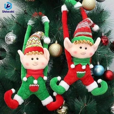Màn Khóa Hoạt Hình Búp Bê Giáng Sinh - Rèm Trang Trí Cửa Sổ Văn Phòng, Kẹp Quà Tặng, Giá Ưu Đãi 9