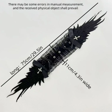 MAOYE66SY Headband Gothic Ren Kawaii Xù - Ruy Băng Nơ JK Anime Maid Cosplay Đầu Hàng Ngày