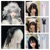 MAOYE66SY Headband Gothic Ren Kawaii Xù - Ruy Băng Nơ JK Anime Maid Cosplay Đầu Hàng Ngày 3