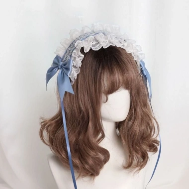MAOYE66SY Headband Gothic Ren Kawaii Xù - Ruy Băng Nơ JK Anime Maid Cosplay Đầu Hàng Ngày