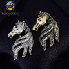 MAOYE66SY Vintage Ngựa Thổ Cẩm Pha Lê Thanh Lịch - Phụ Kiện Nữ Xòe Sang Trọng Vàng Bạc, Giá 44.000₫